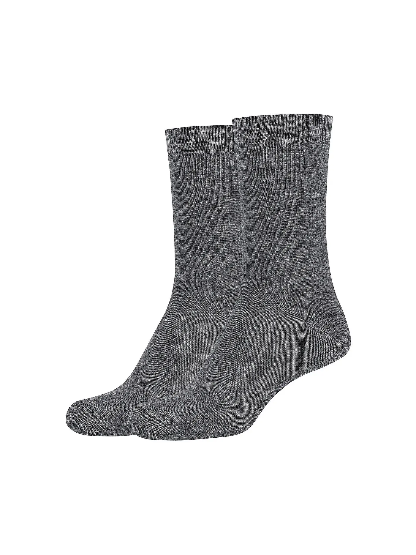 CAMANO | Socken Silky 2er Pkg dark grey mel. | 